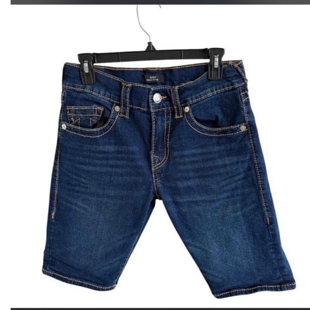 Religion "The Ricky" dark blue denim shorts "Bermuda style" Y2K
